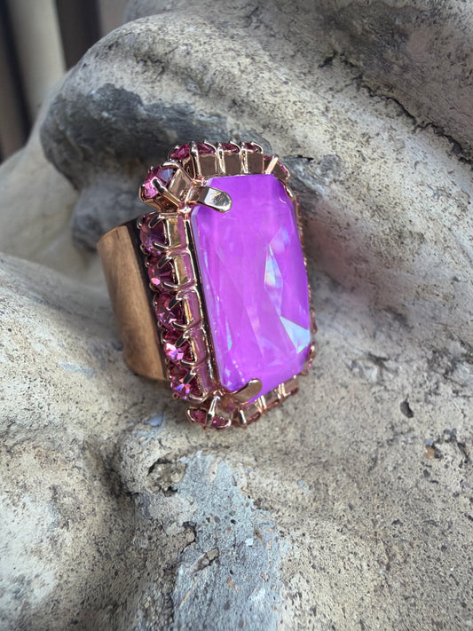 WETSTONE: Electric Purple Femme Fatale Ring