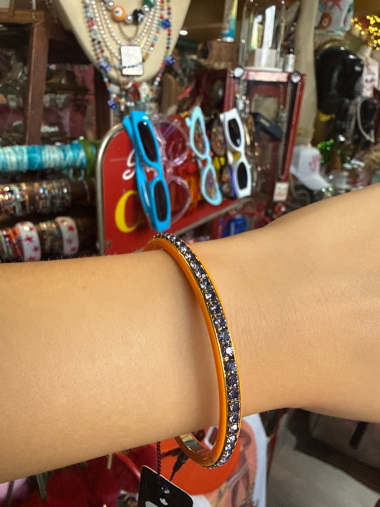 Purple And Orange Helly Bangle