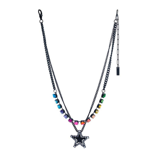 Layered Star Smutt Necklace in Candy Crush