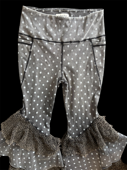 Black Polka Dot Leggings