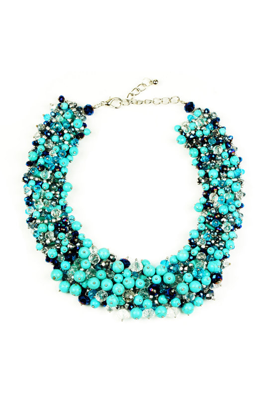 Harper Statement Necklace - Teal
