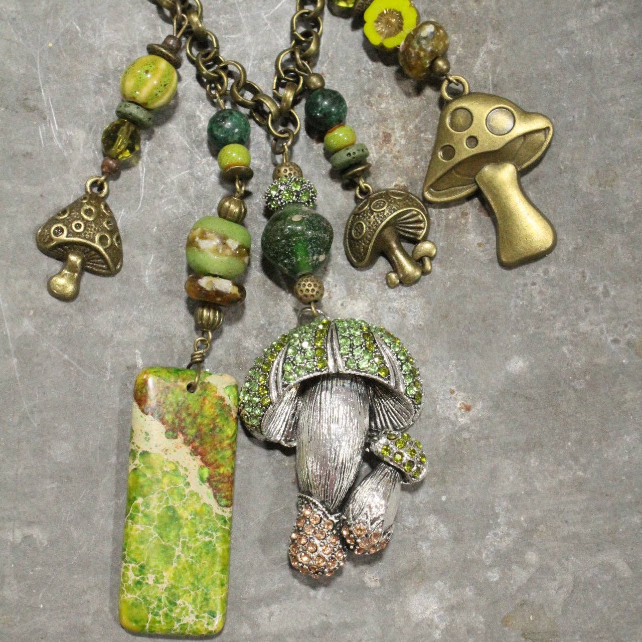 Charmed With Loads Of Mushrooms Necklace