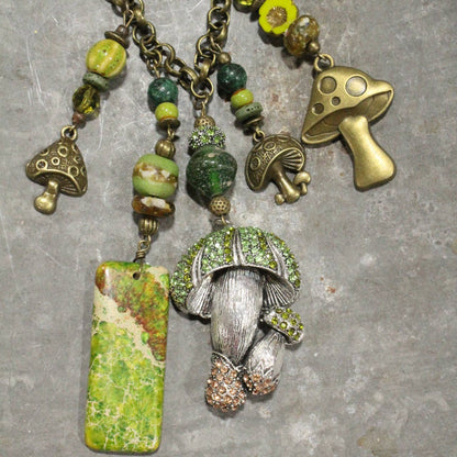 Charmed With Loads Of Mushrooms Necklace