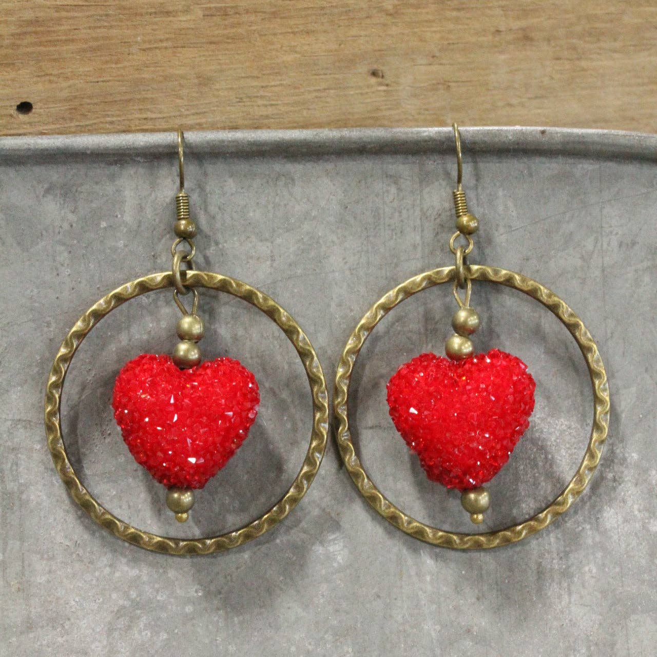 Heart Beat Away Dangle Earrings