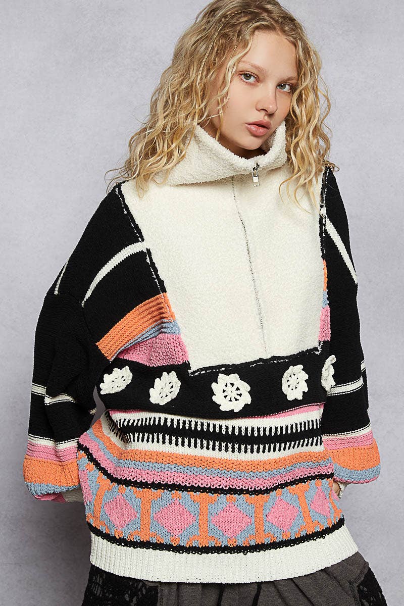 Take Me To Colorado Half Zip Sweater
