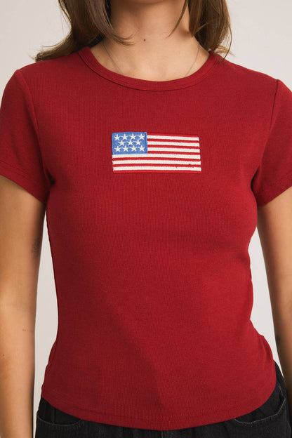 SHORT SLEEVE USA T-SHIRT
