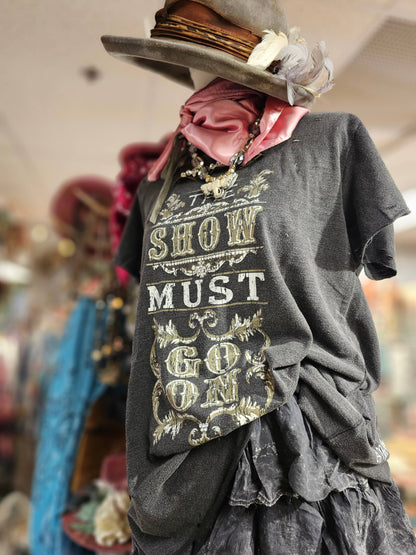 The Show Must Go On Tattered T-Shirt