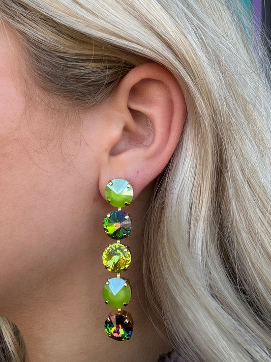 WETSTONE: LILYPAD LAGOON  5-Drop Earrings