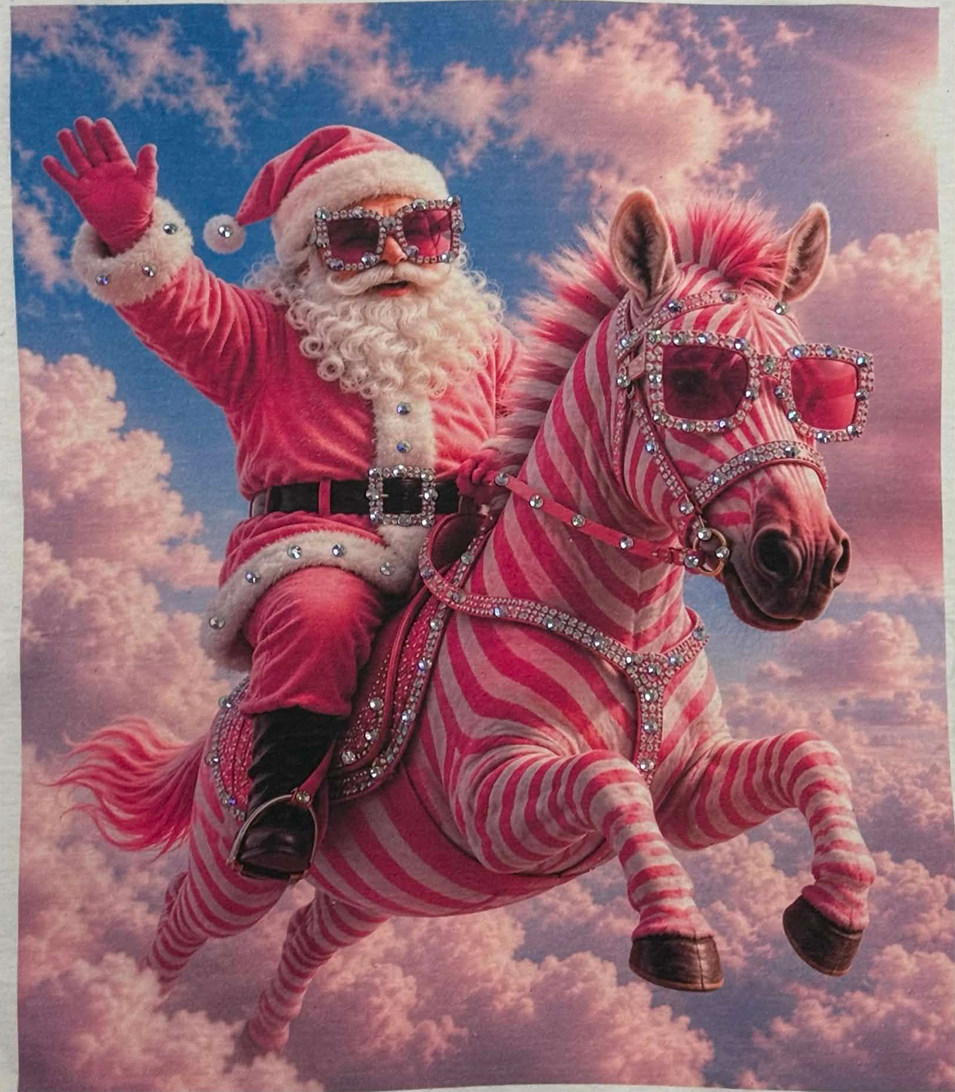 PRE ORDER RESTOCK Santa Pink Zebra
