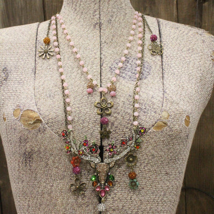 Doe & Flowers Layered Necklace