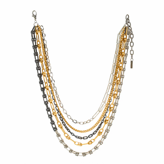 DANDY NECKLACE IN MIXED METALS