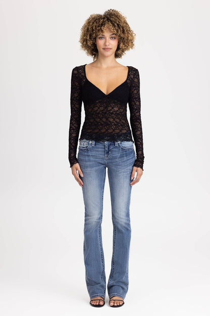 Aiko Sheer Lace Top