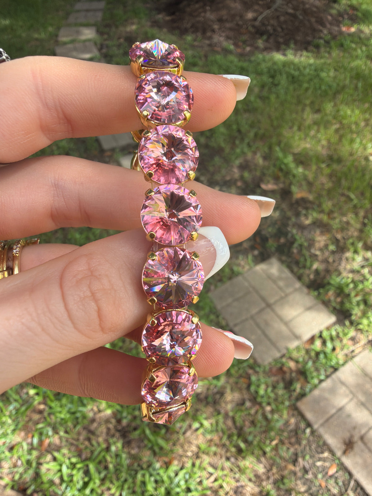 WETSTONE: Pink Delite Stretch Bracelet