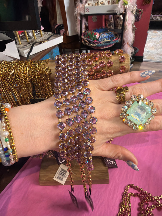 Oakland Necklace in Fairy Dust/ Unfoiled Violet