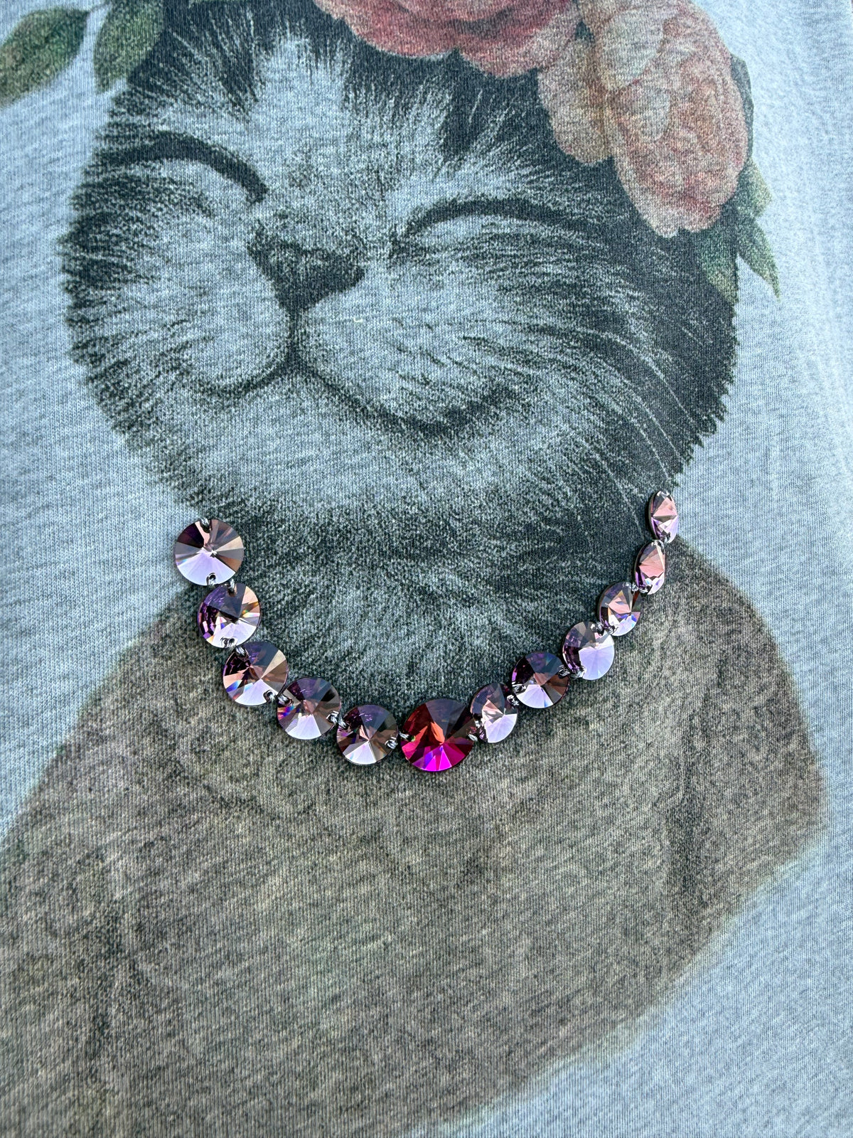 GreyCat T-Shirt Swarvoski Rhinestone T-Shirt