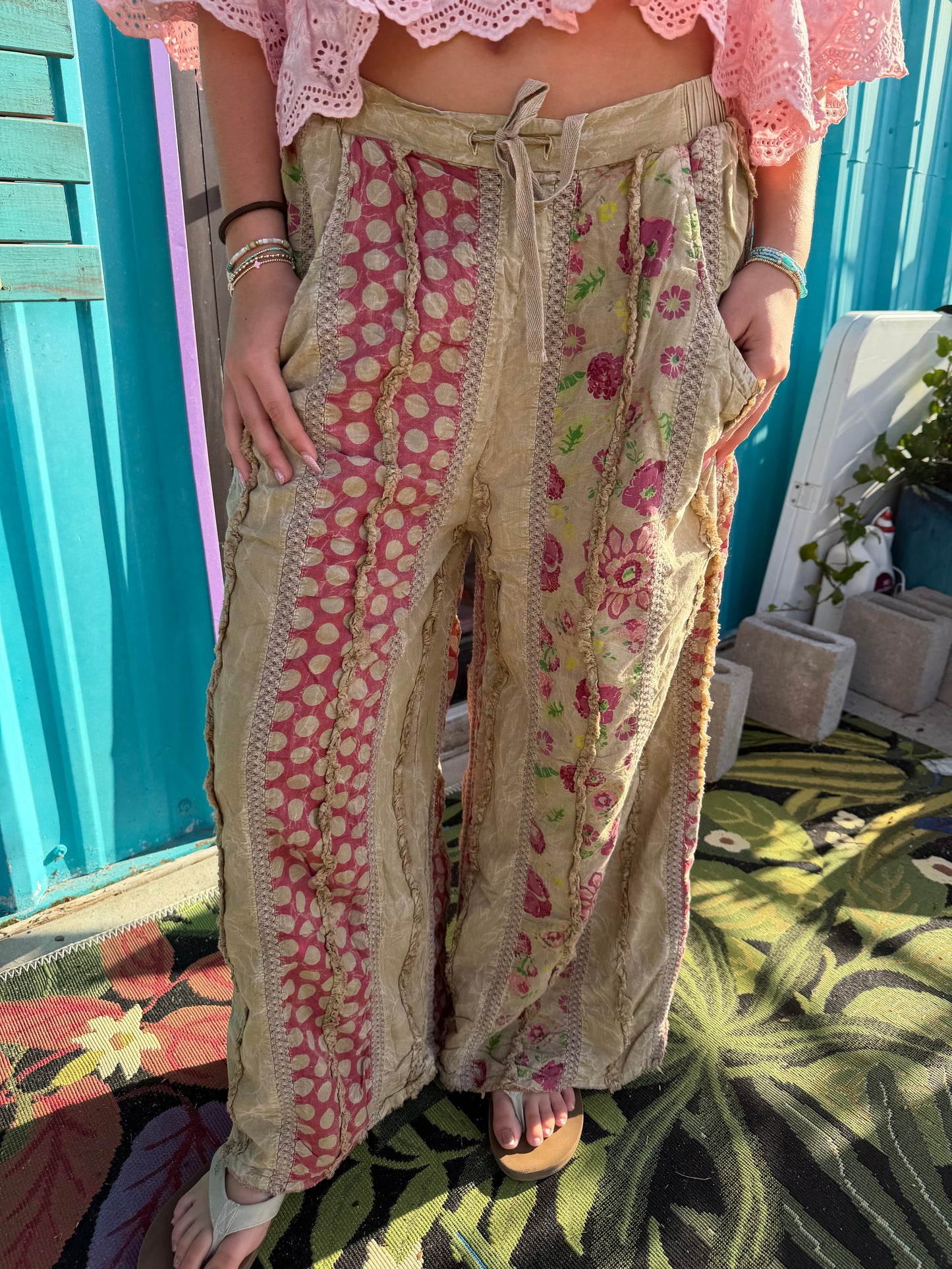 Garden Day Dreams Polka Dot Pants