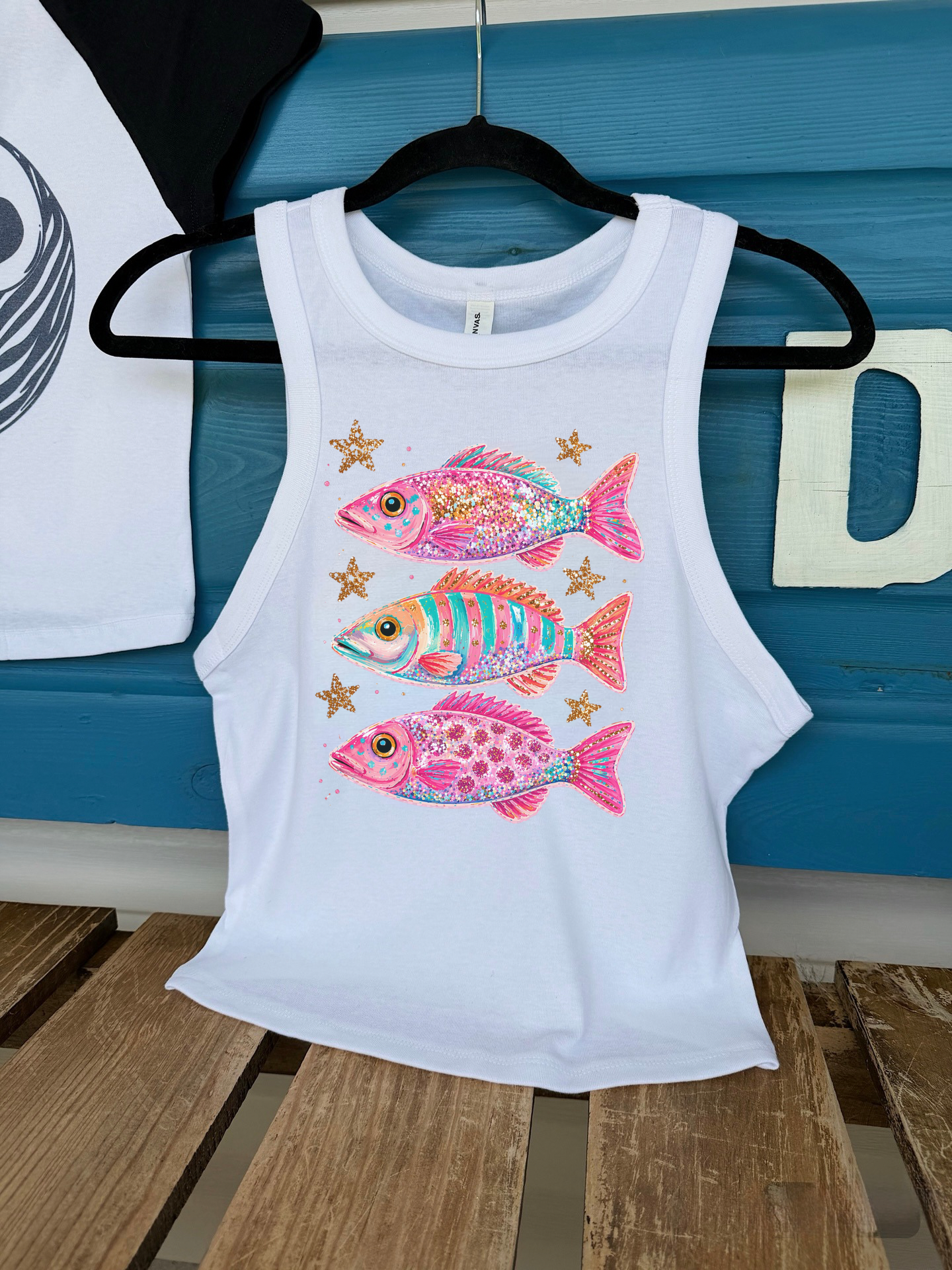 Glitter Fish Cropped Tank