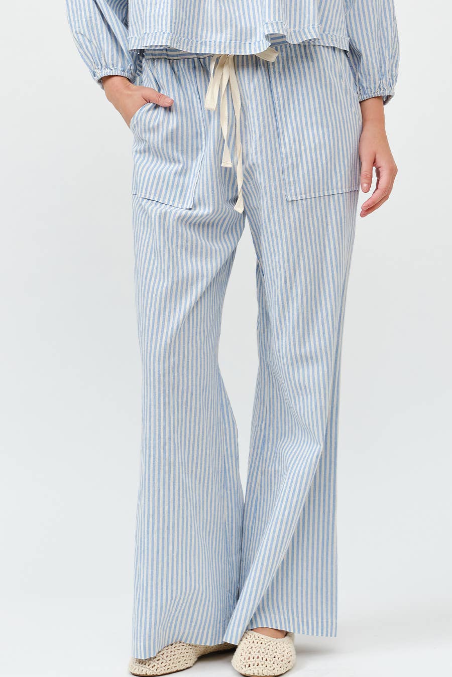 Striped Wide Leg Pants