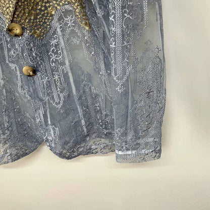 Golden Mist Sheer Blazer