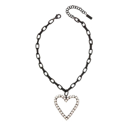 SMUTT PEARL HEART NECKLACE