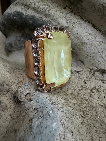 WETSTONE: Soft Yellow Ignite Femme Fatale Gold Ring