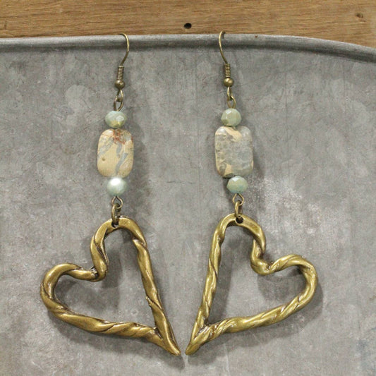Heart Dangle Earrings
