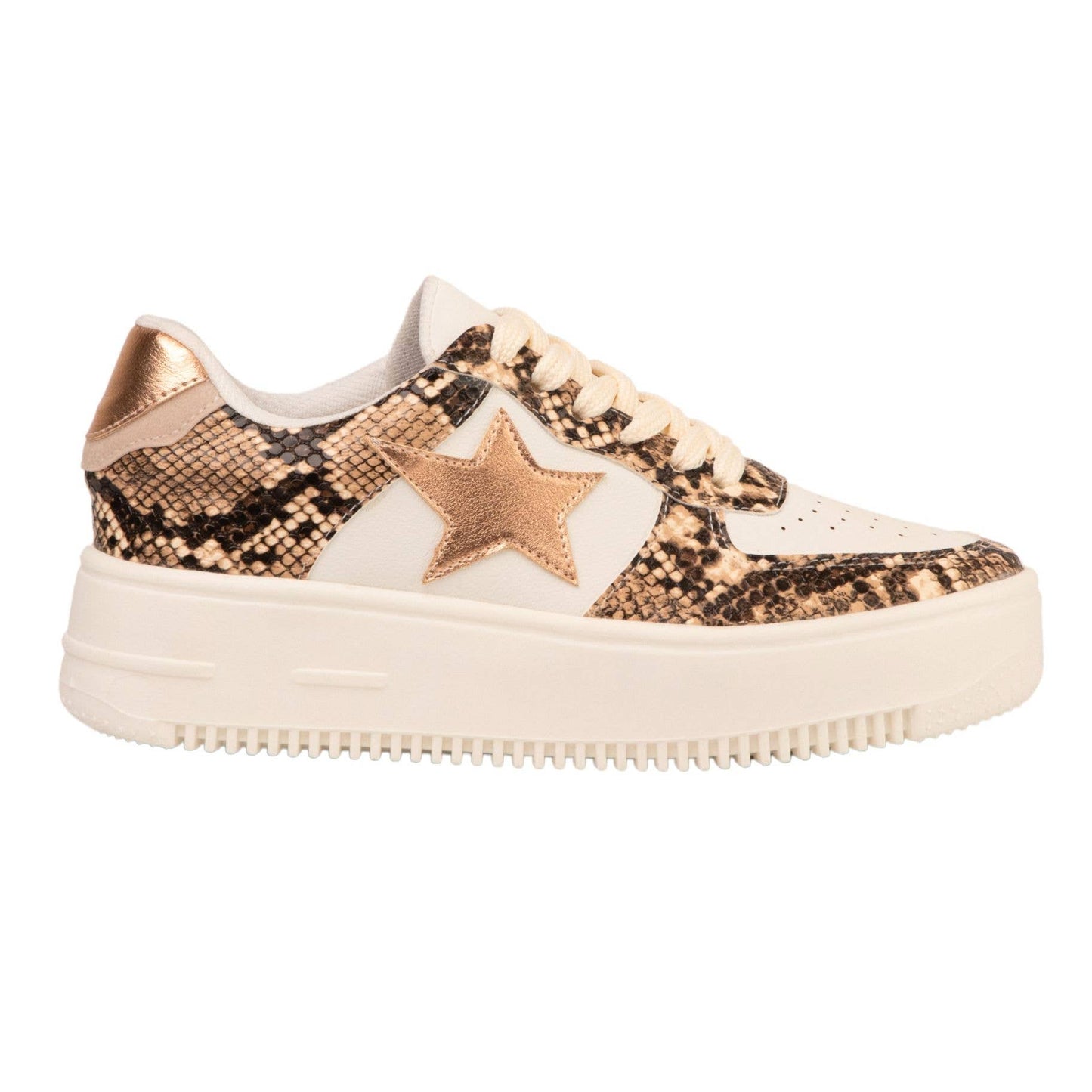 Animal Print Star Sneakers