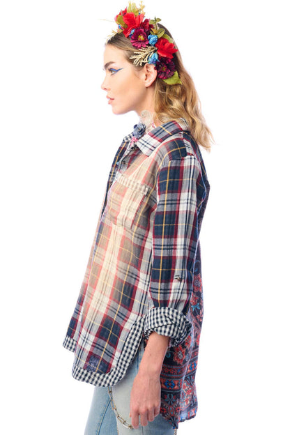 Strasburg Plaid Button Down Shirt