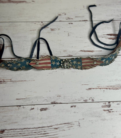 USA Four Feather Hatband