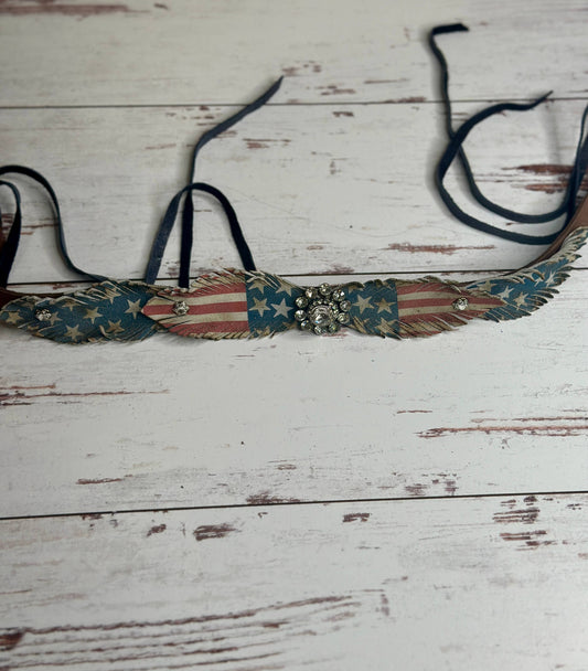 USA Four Feather Hatband
