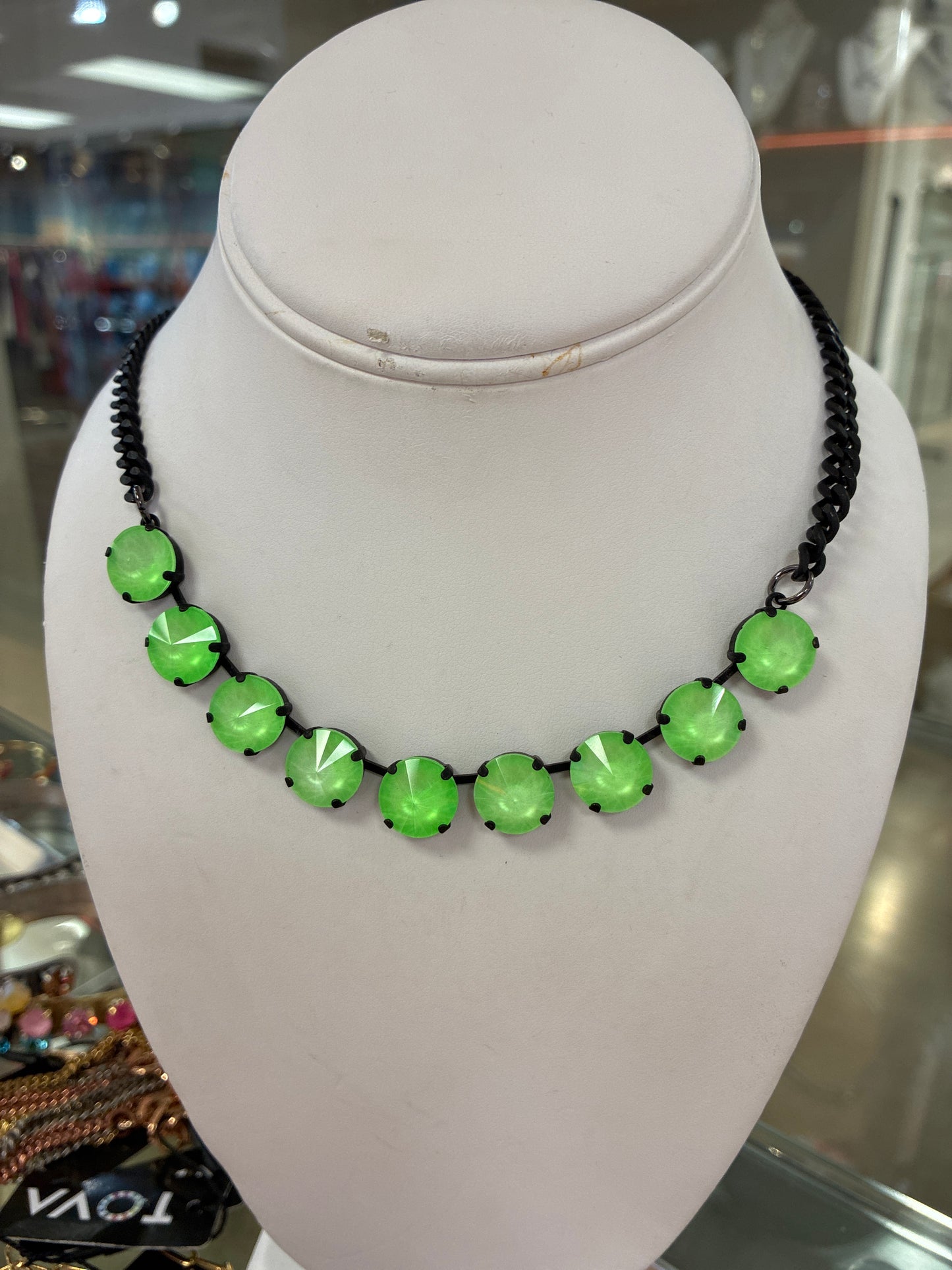 Mini Sofia Smutt Lime Green Necklace
