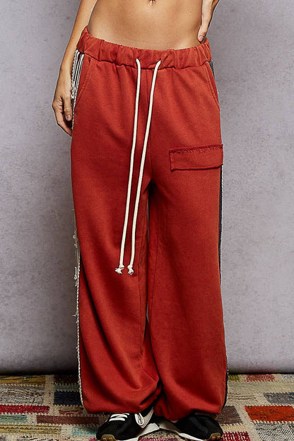 French Terry Star Patch Knit Joggers