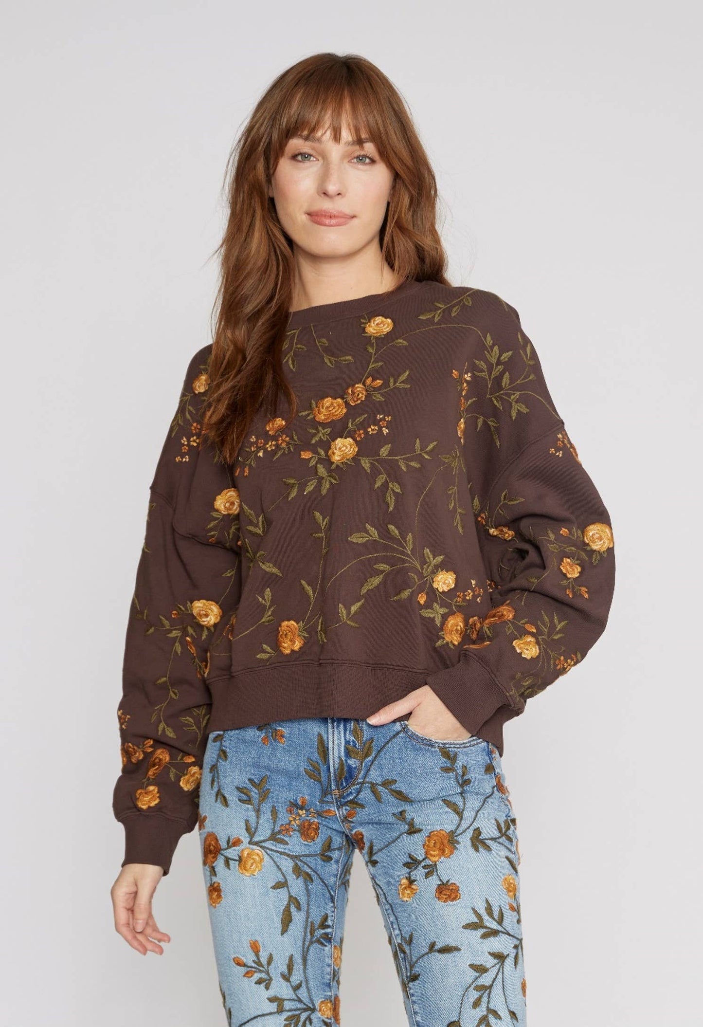 TEDDY X HARVEST MOON EMBROIDERED SWEATSHIRT