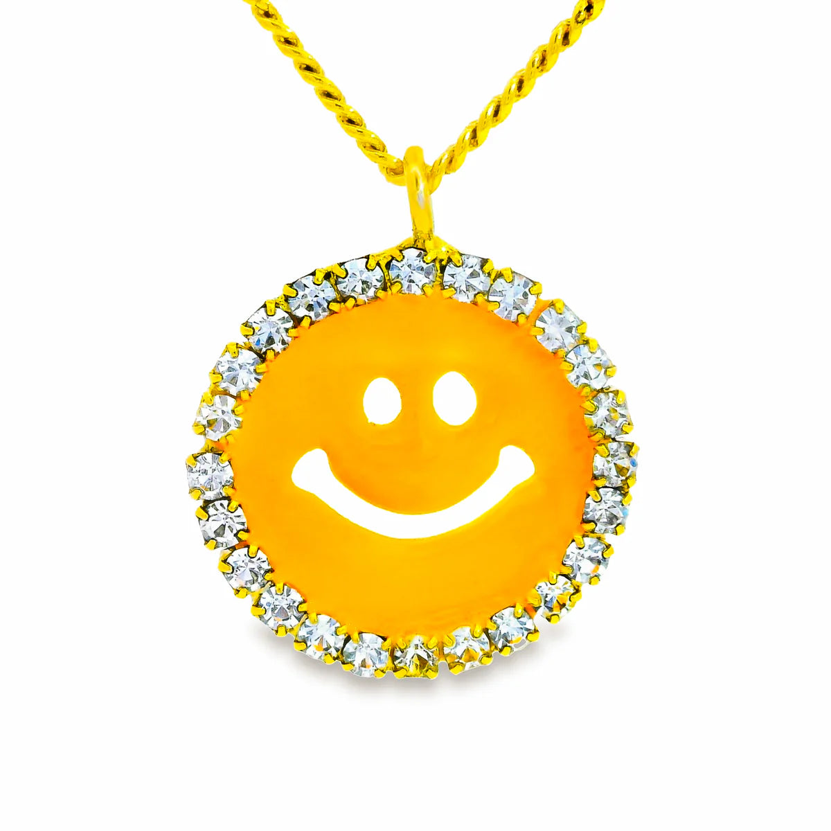 MINI BE HAPPY SMILEY FACE NECKLACE