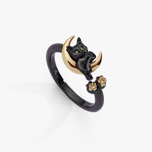 Celestial Cat Open Ring