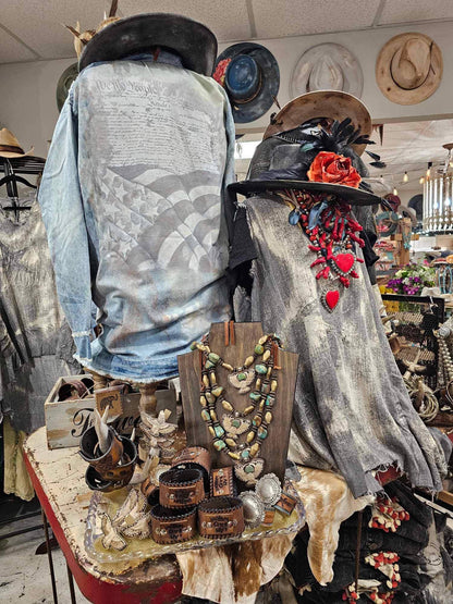 Distressed Denim Freedom Shirt