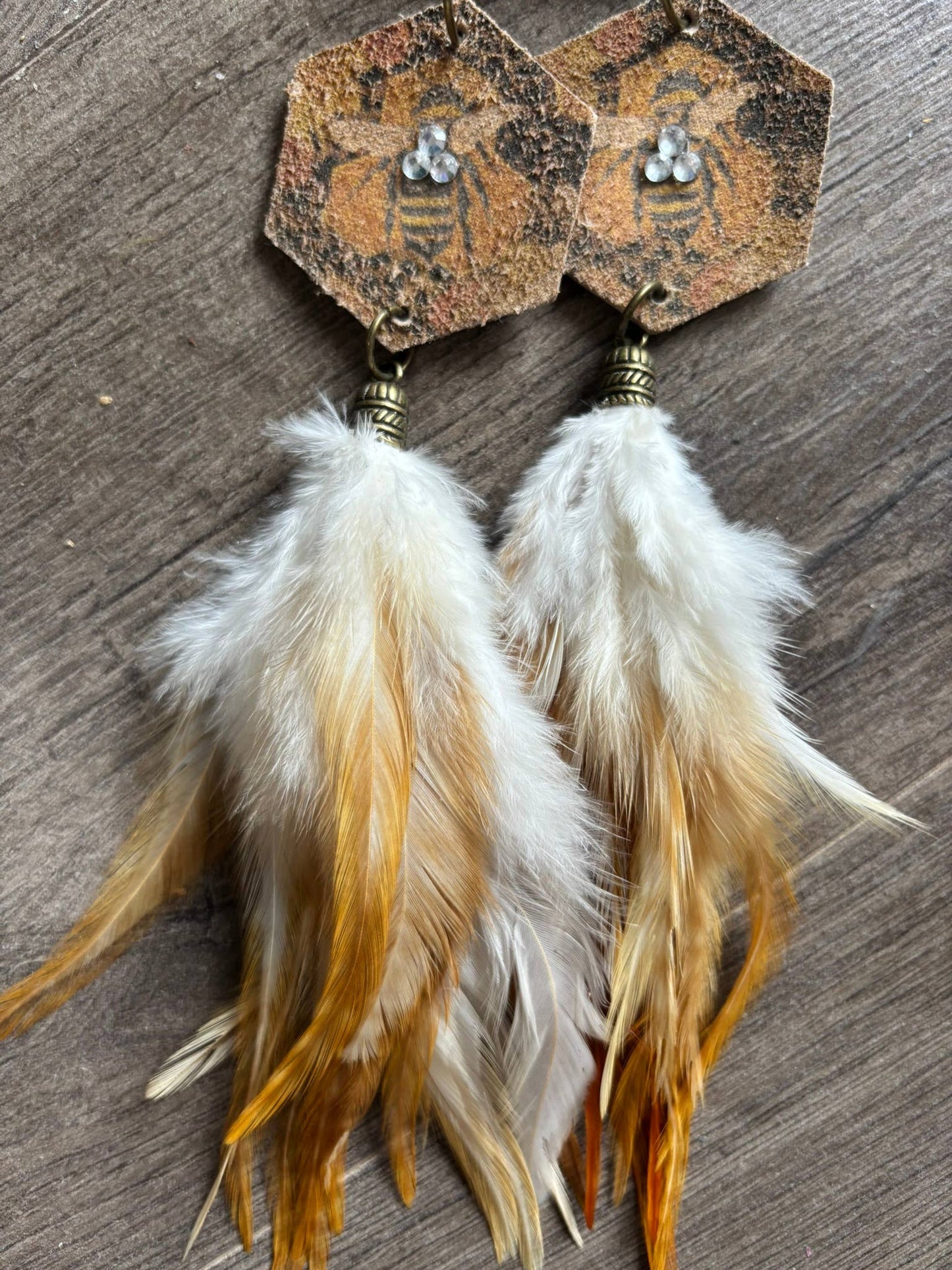 Bee Wild Feather Earrings