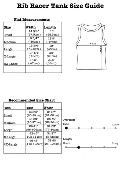 Boppin’ Big Top Rib Racer Tank in Natural