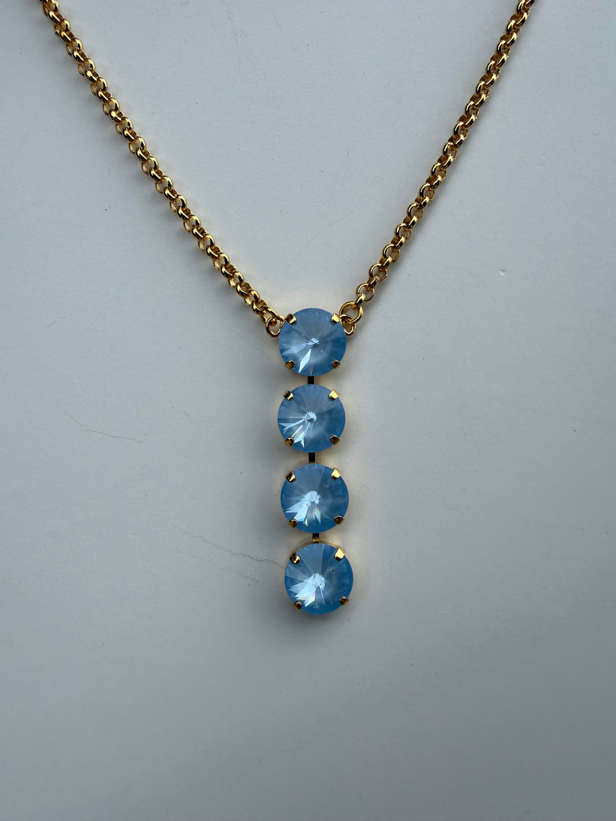 WETSTONE: Blue Skies At Night Noir Drop Necklace