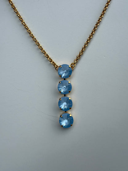 WETSTONE: Blue Skies At Night Noir Drop Necklace