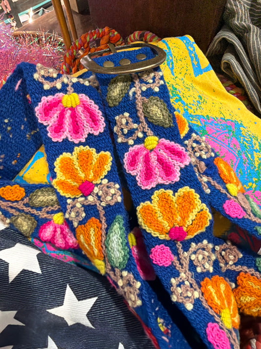 Stella Wide Embroidered Belt