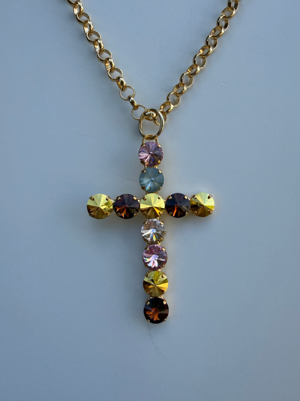 WETSTONE: Amber Rose 3” Cross Necklace