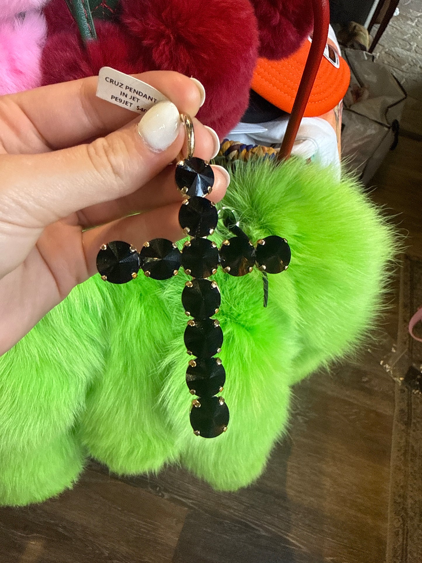 Cross Cruz Jet Pendant