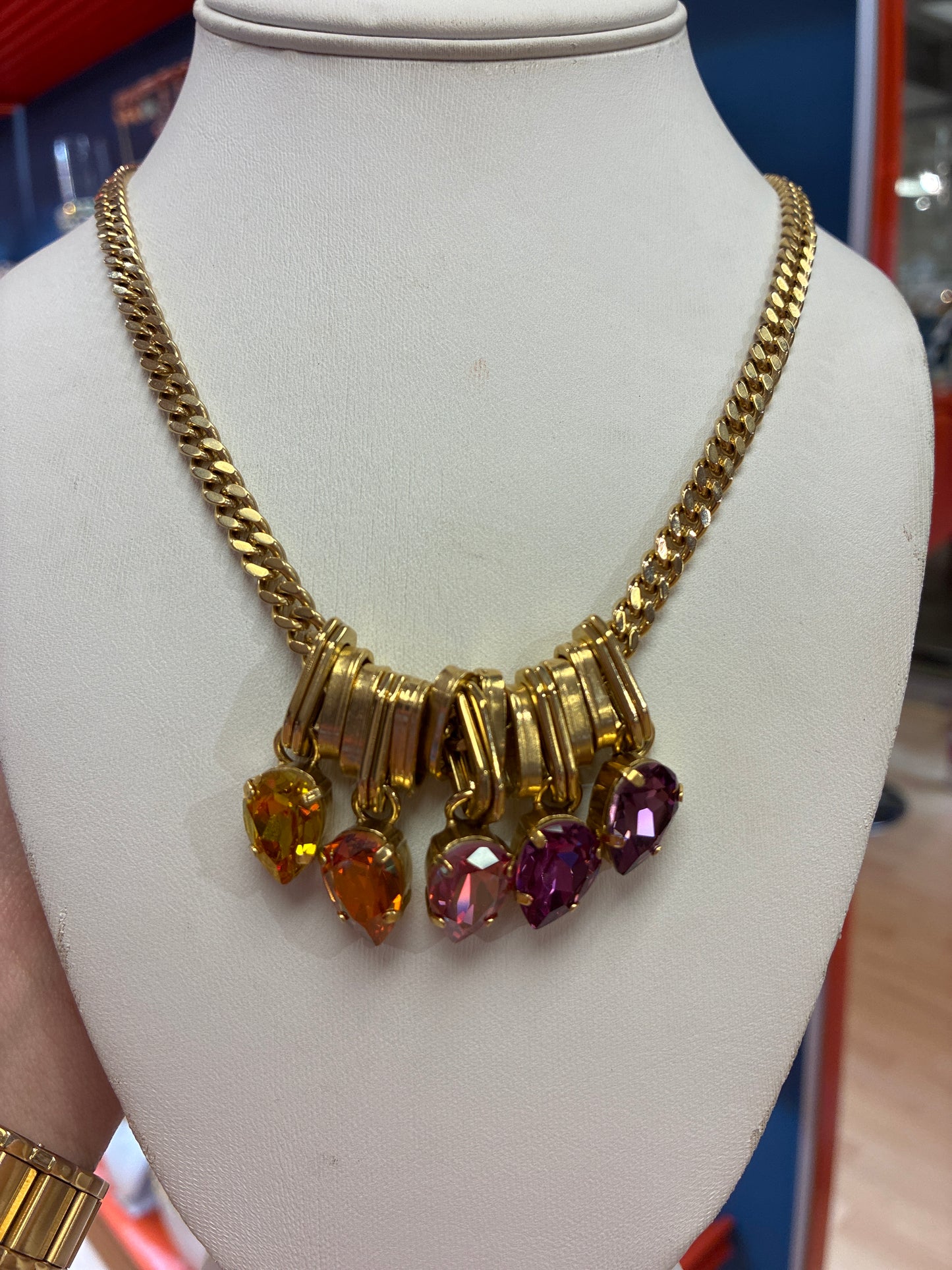 Soraya Multi Pink Charm Necklace