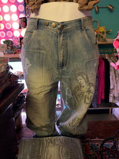 Peace and Love GUADALUPE Denim Jeans FAITH