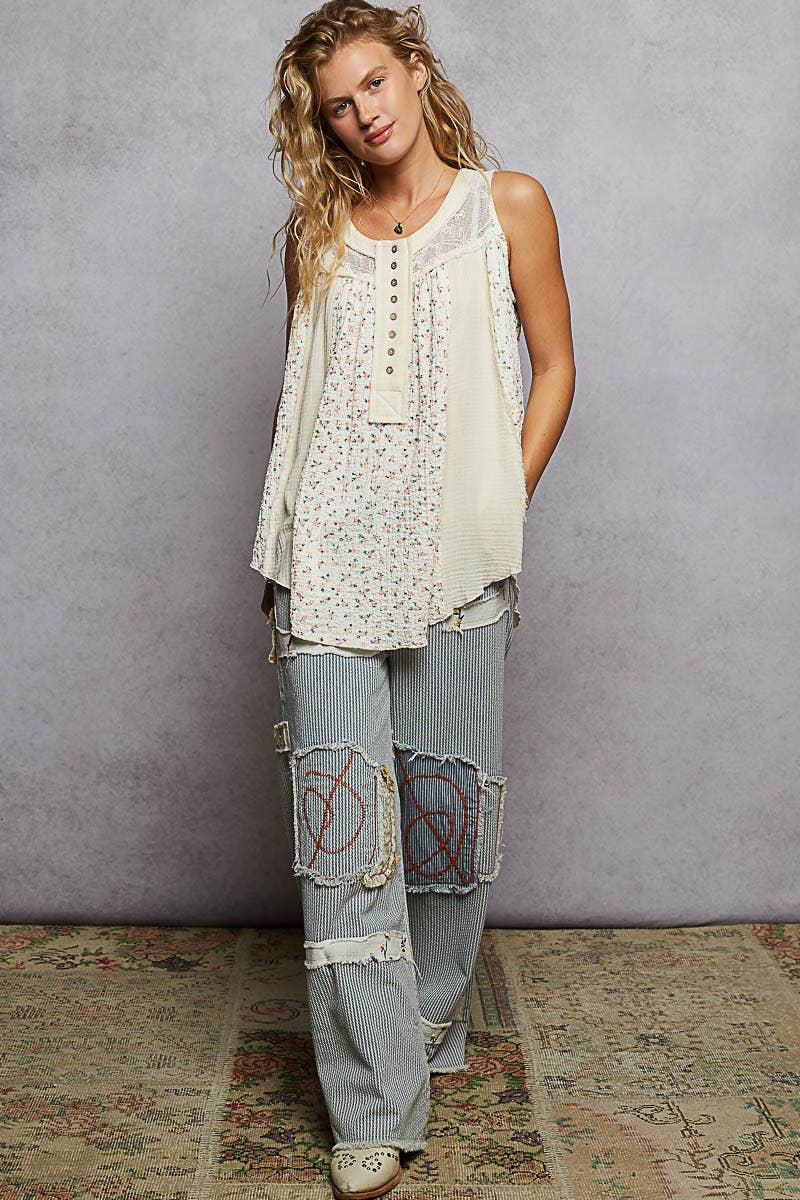Prairie Mae Oversized Flowy Tank Top