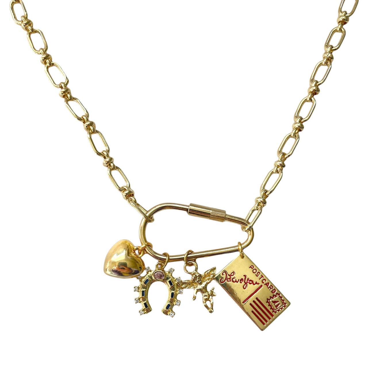 Make Your Own - Gold Carabiner Necklace Base