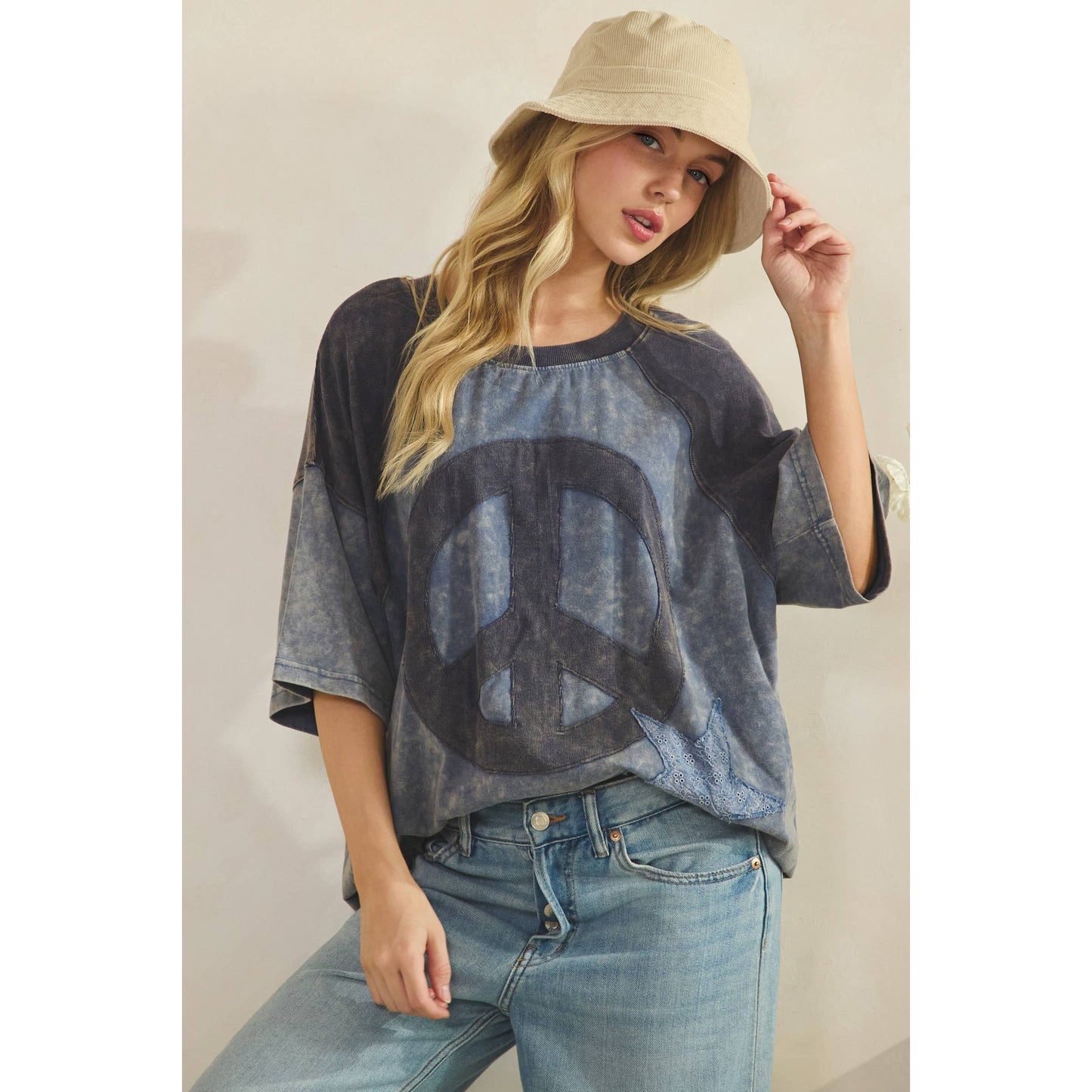 VINTAGE PEACE PATCH TEE