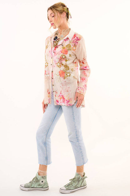 The Thought of You Shirt Boho Blouse