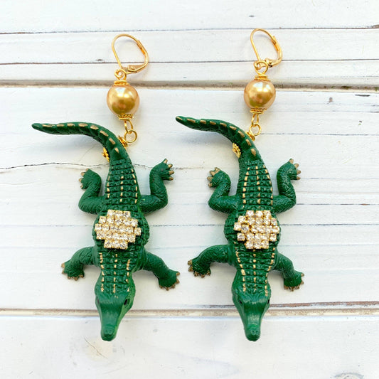 Alligator Earrings